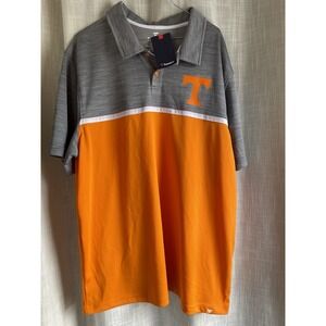 Mens Fanatics Polo Short Sleeve 2XL TENNESSEE VOLUNTEERS UNIVERSITY New